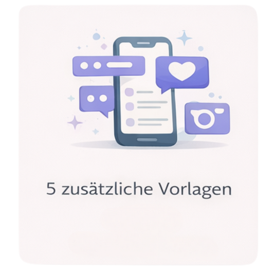 5 zusätzliche Vorlagen