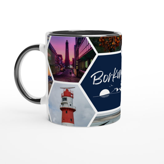 Weiße Borkum Highlight Tasse