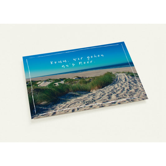 10 Postkarten - Borkum - Komm, wir gehen an´s Meer.