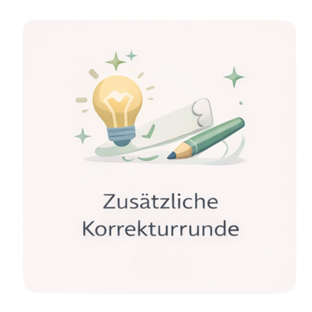 Zusätzliche Korrekturrunde