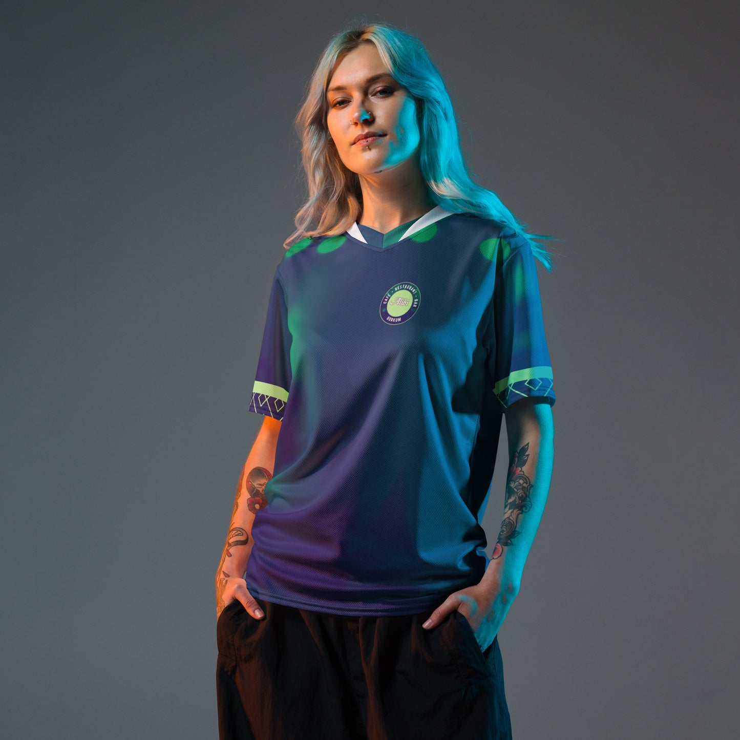 Recyceltes Unisex-Trikot mit Allover-Druck