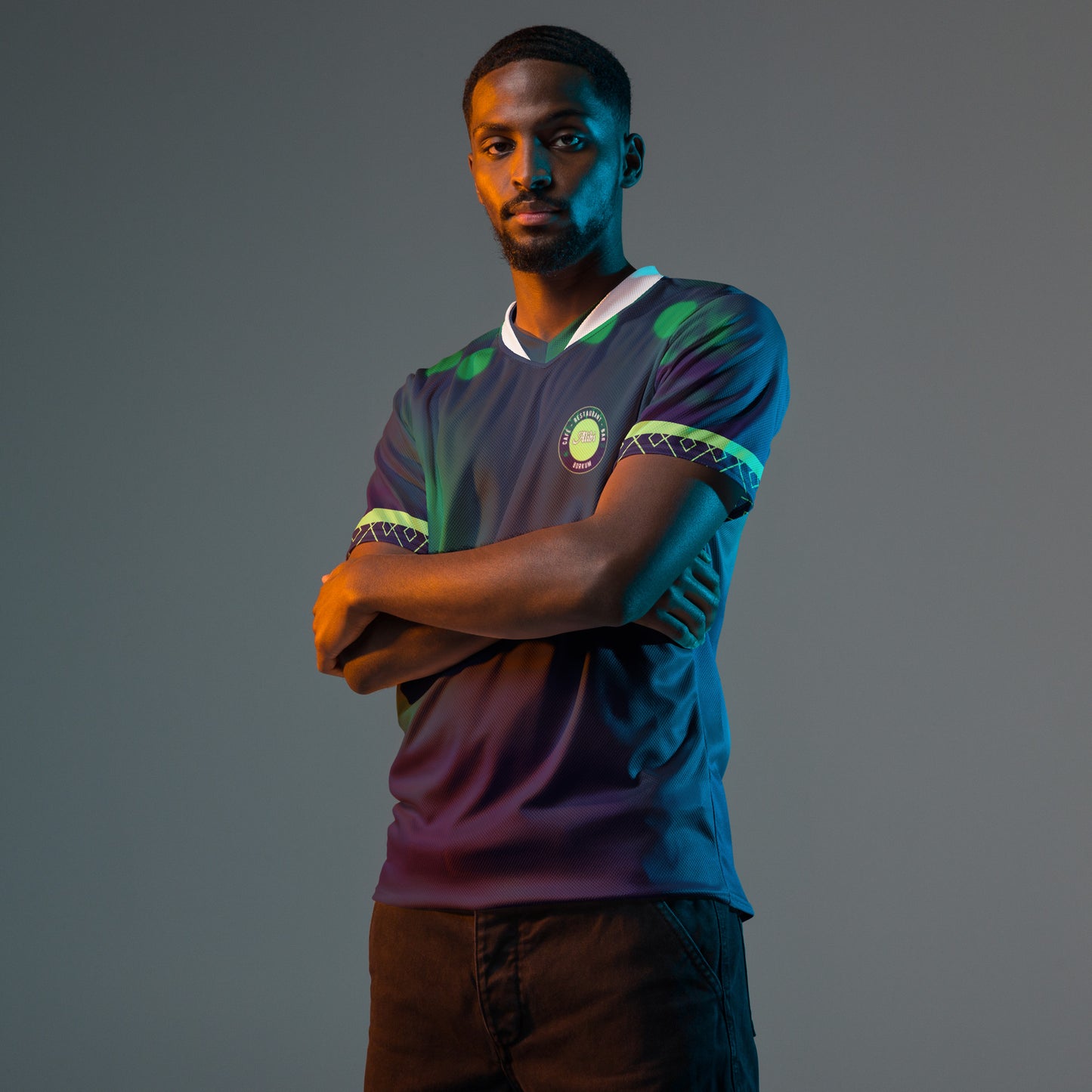 Recyceltes Unisex-Trikot mit Allover-Druck