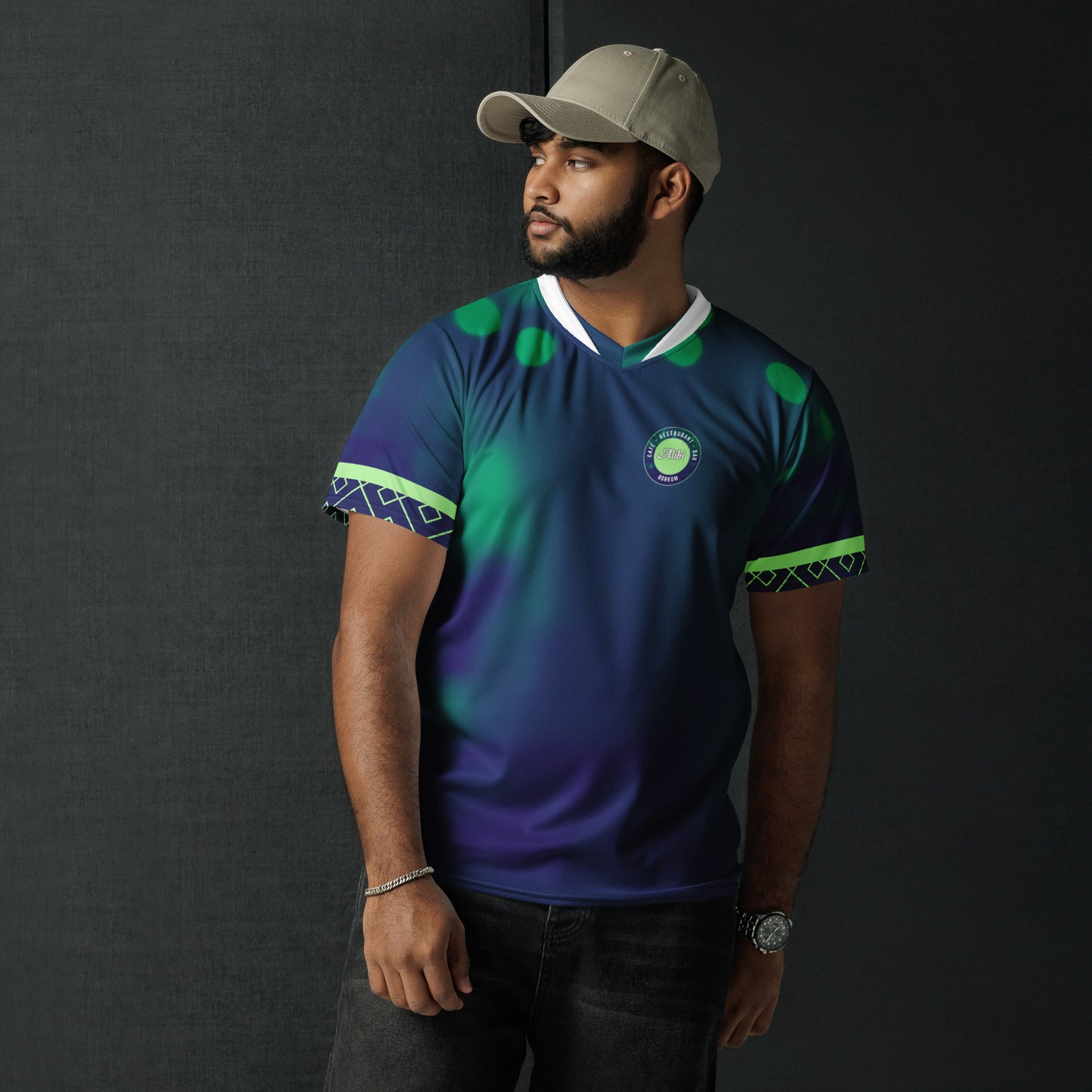 Recyceltes Unisex-Trikot mit Allover-Druck